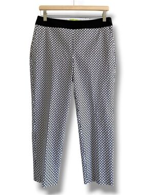 Swing Control Black and White Geometric Cropped Pants Size 10 Made in Canada